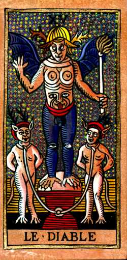 Les figures du Tarot de la Flicit (premire dition) - Le Diable