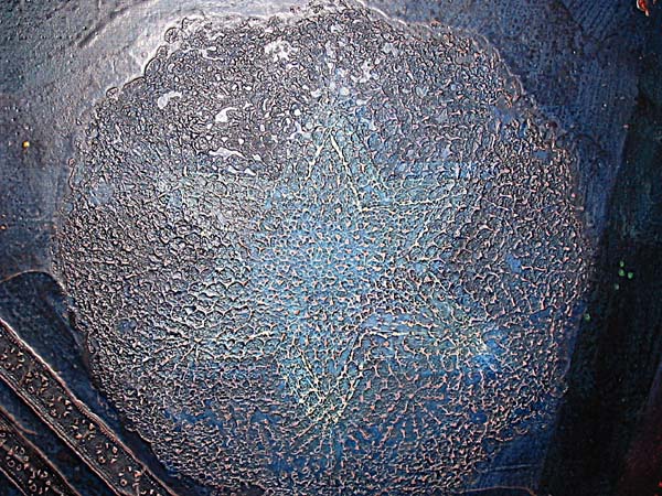 Les Tentations de St Antoine - Peinture sur toile de Pierrick Pinot - Dtail